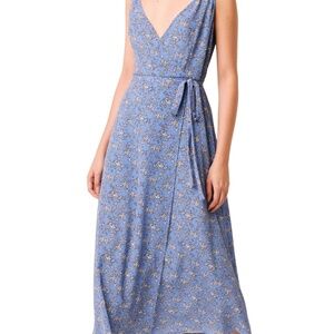 Blue and White Maxi Sundress